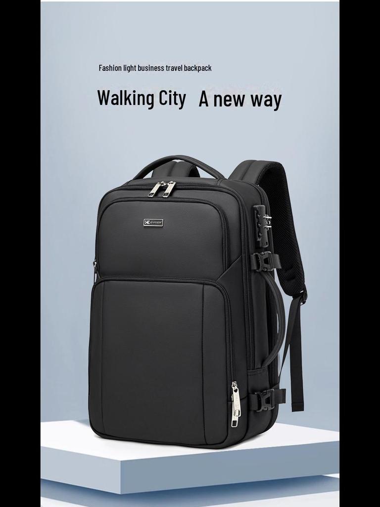 Herren High-End Wasserdicht Multifunktionaler Business-Rucksack mit großem Fassungsvermögen und Diebstahlschutz