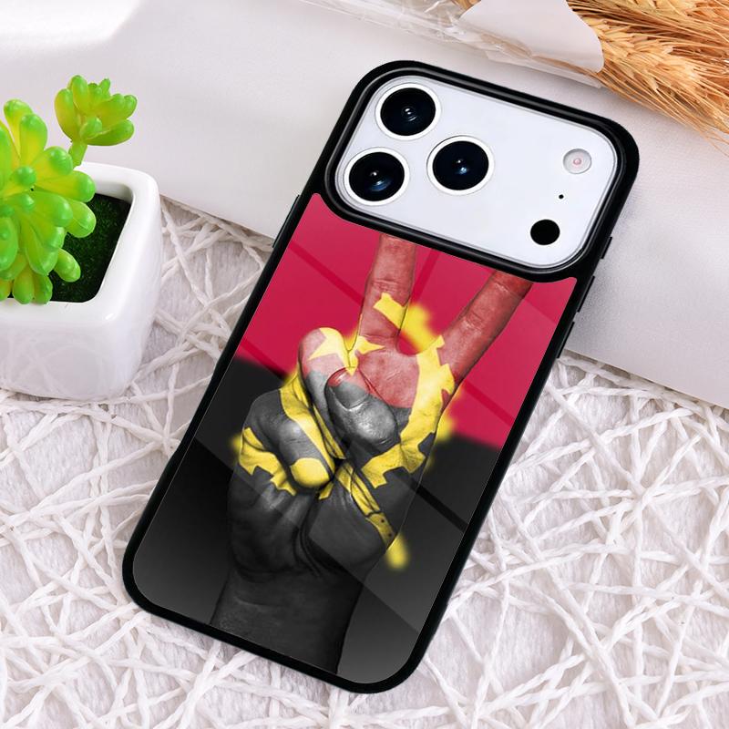 Angola flag Phone Case for iPhone 17 Air 16 15 11 12 14 13 Pro Max Shockproof Cover
