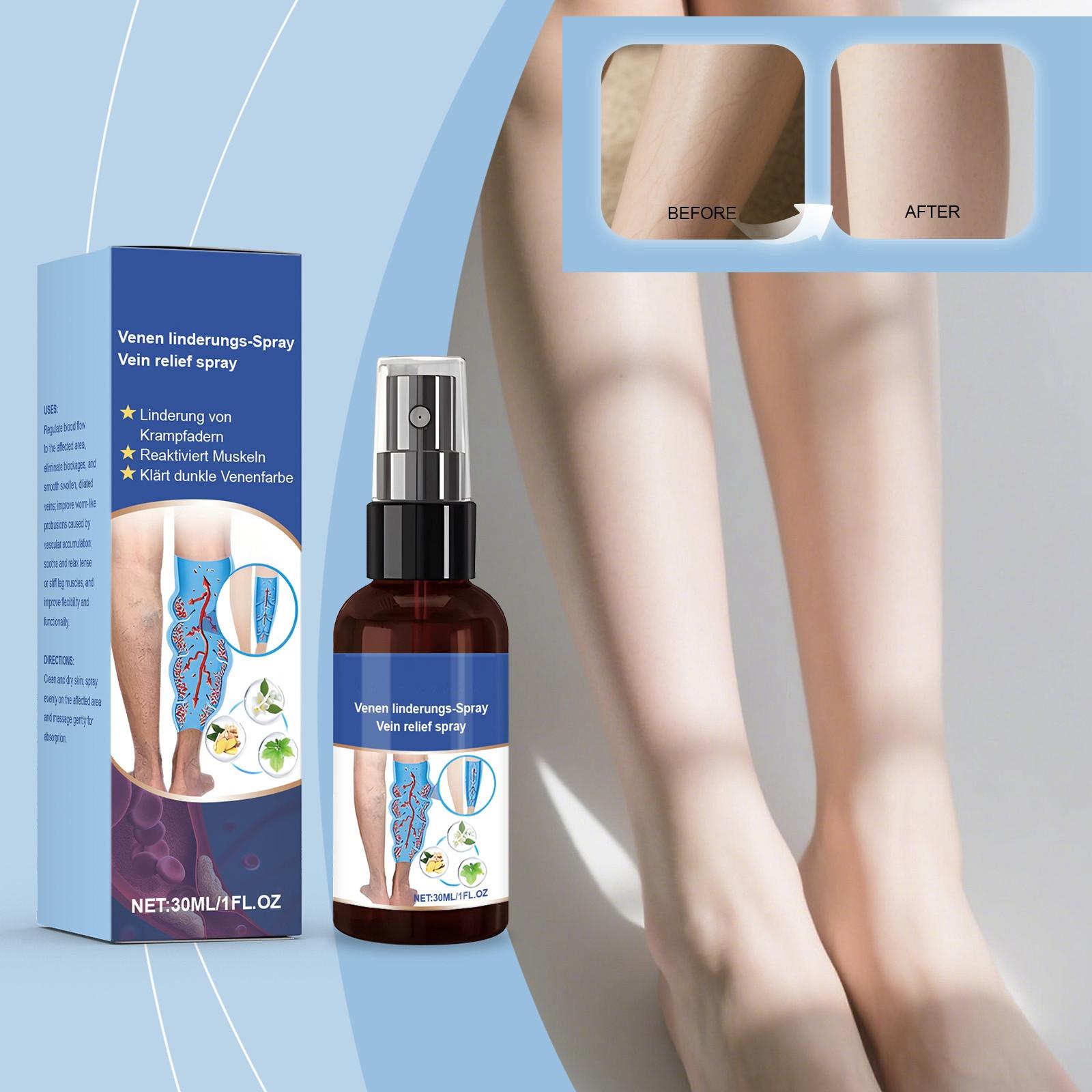 Leg Soothing Care Spray, Leg Swelling Reduction, Vein Blood Circulation, -inflammatory Swelling Reduction, And Barrier,30ML One Size