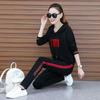 Casual Sports Suit Women's Loose Hooded Hoodie Sportswear Two-piece Suit Loose and Thin Hooded Hoodie Soft and Comfortable