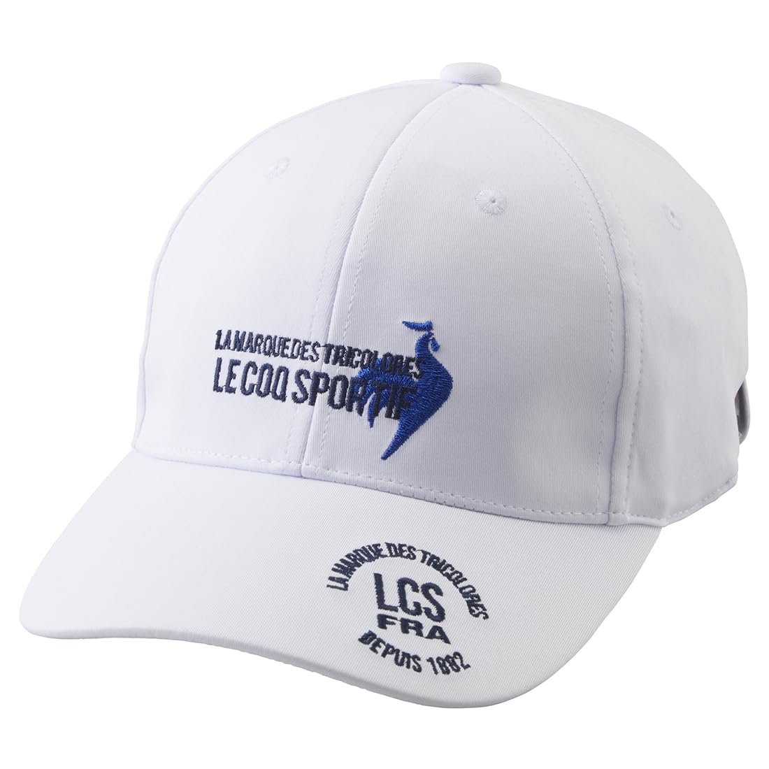 

Coq Sportif Cap Rubber Antibacterial and Odor Resistant Sweat Absorbent Quick Drying Stretch Golf LG4FCP06M WH00 [Le Golf] Men s (White)