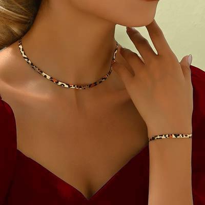 Bayanlar İçin Moda Takı Seti Kolye ve Bileklik