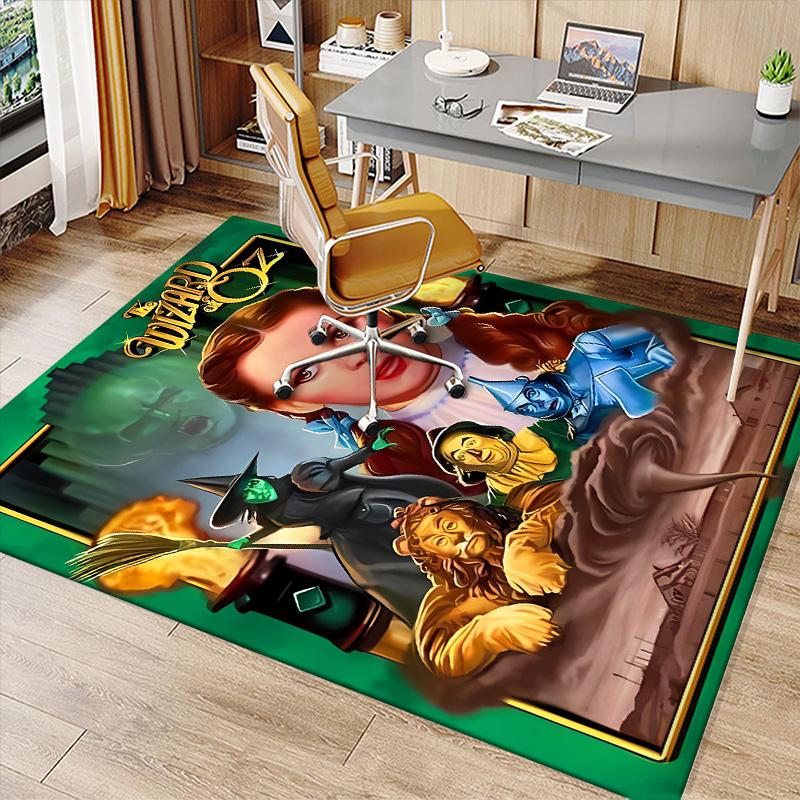 The Wizard of Oz Printed Absorbent Washable Carpet, Non-Slip Bathroom Mats, Kitchen Rugs, Yoga Mat,Living Room Entrance, Camping Picnic Rugs