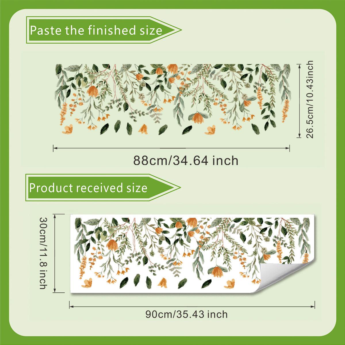 

Ручний Розпис Маленька Жовта Квітка Наклейка на Вікно для Балкона Спальні Скло Домашній Декор Самоклеюча 30x90cm різнокольоровий