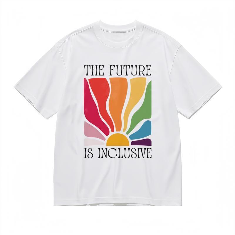 

Men s Breathable Classic T-Shirt Modern Lines Colorful Pattern Graphic Tee XL