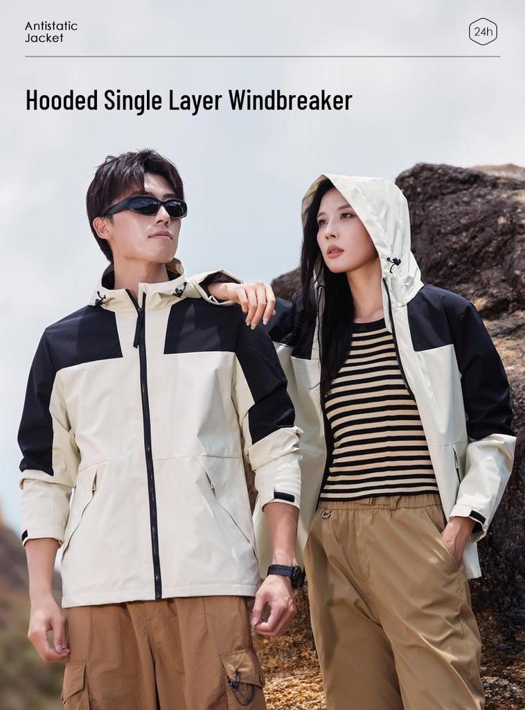 Customized Waterproof Windproof Unisex Mountaineering Jacket - Outdoor Workwear Windbreaker Outerwear