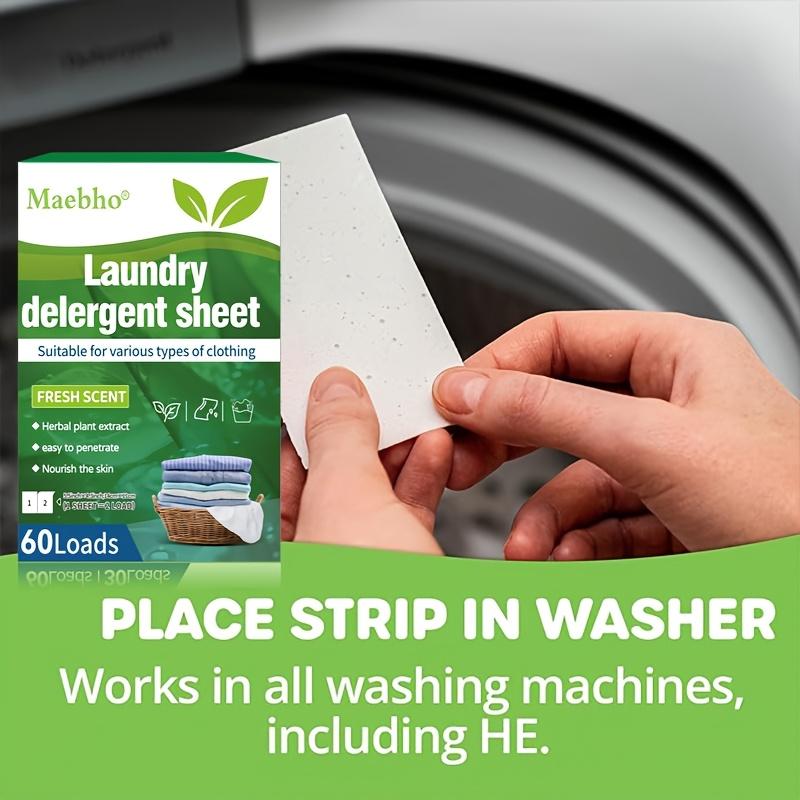 Verpackte 30 Stück Waschtabletten Konzentriertes Waschpulver Waschmaschine Kleidung Starke Reinigungsblätter Waschmittel, Frischer Duft