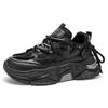 Men's shoes 2025 new summer mesh breathable soft-soled sports and leisure shoes, teenagers heightening thick-soled dad trendy shoes
