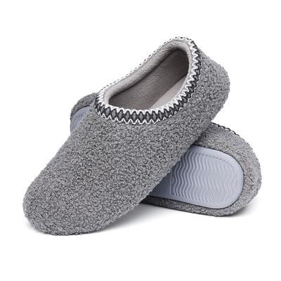 Fashion Shevalues Indoor Flache Flauschige Hausschuhe Damen Winterhausschuhe Lockiges Fell Memory Foam Loafer Hausschuhe Damen Zuhause Flache Baumwollschuhe