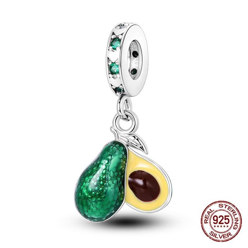 Authentic 100 Copper Avocado Cherry Beaded Strawberry Charm Bead Charms Compatible With Authentic Do It Yourself Bracelets Jewellery Making Womens G