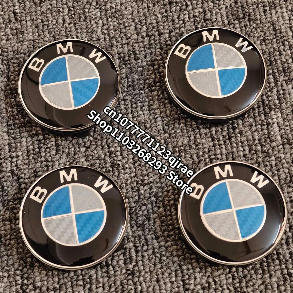 For BMW 1 Se E88 4Pcs Car Wheel Center Caps for BMW E90 E46 F10 F30 E87 F20 G20 E60 E39 E92 F11 F31 E61 F25 E36 X3 X5 68MM 56MM Accessories