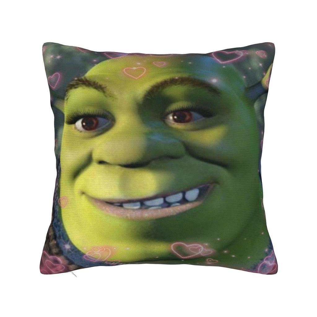 Polštářový potah Shrekův vtipný polštář Vlastní potah na polštář Novinka Povlak na polštář na pohovku ložnici domácí dekorace