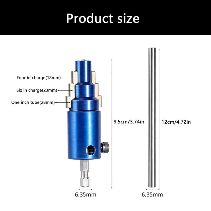 Faucet Thread Removal Tool with 18MM 23MM 28MM Size, 40 Chromium Steel, Manual or Drill Plumbing Extractor Tool