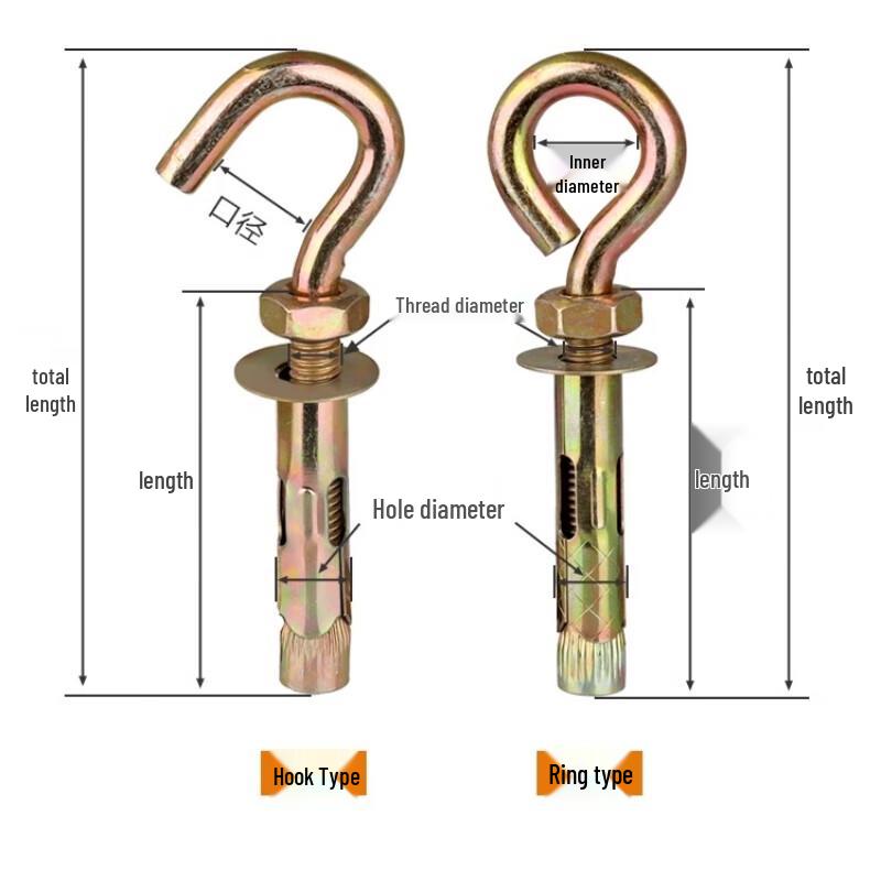 Galvanized Hook Expansion Anchor Bolts
