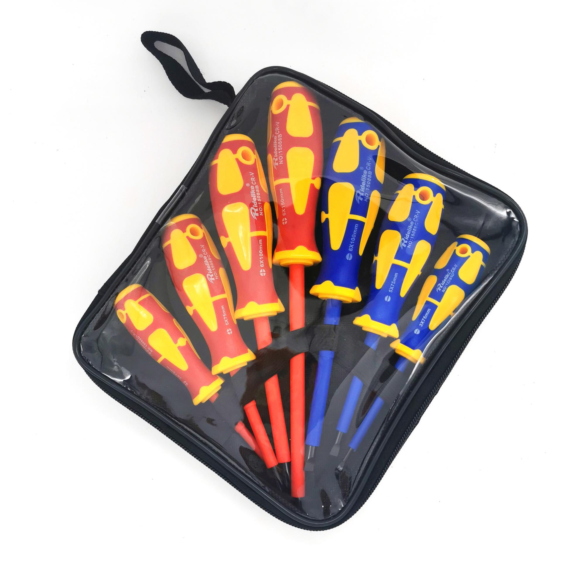 10-Piece Multi-Functional Insulated Screwdriver Set: Phillips & Flathead for Household and Electrician Use