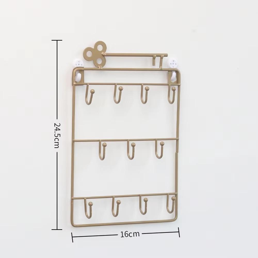 Iron Jacket Hat Storage Rack Modern Style Storage Hook  For Entryway Kitchen Office Decor