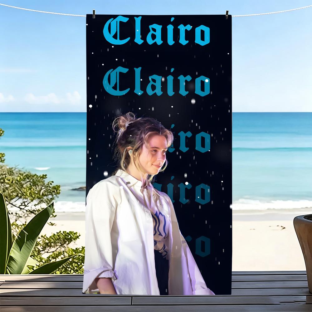 C- Clairo Claire Cottrill Towel Microfiber Beach Towel, Quick-Dry, Sand-Free, Ultra-Fine Fiber, Super Soft.