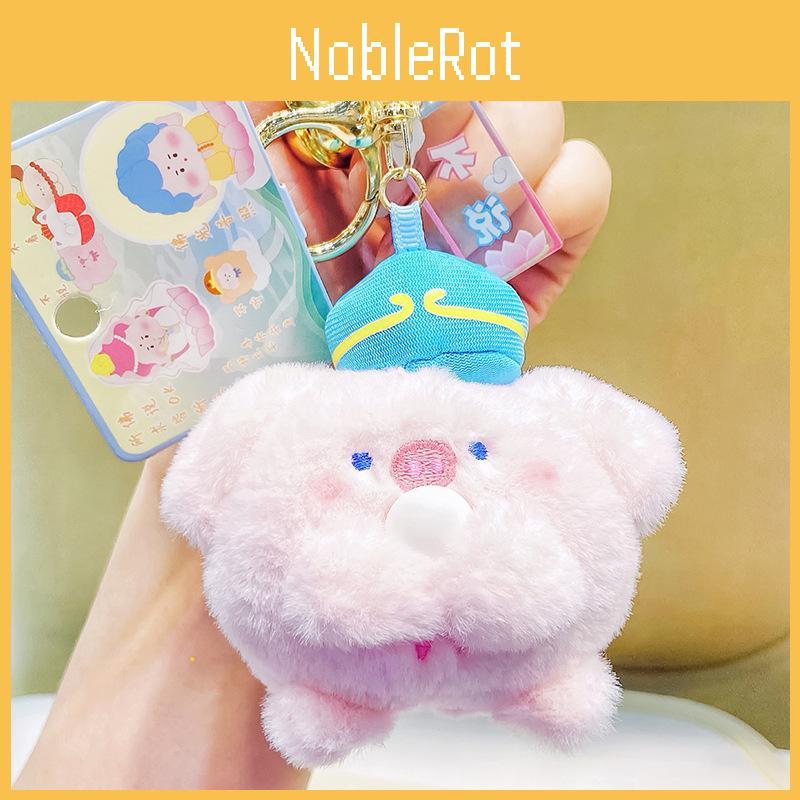 Buddha Series Cute Tang Seng And Companions Bubble Blowing Plush Gift Keychain