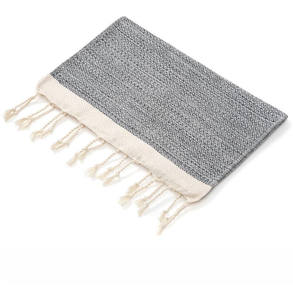 Turkish Cotton Kitchen Towel Nordic Tassel Tea Towel Rectangular Tablecloth Plain Striped Hand Towel Bathroom Accessories Sets