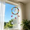 Kristall-Sonnenfänger Hängendes Ornament, Regenbogen Stern Mond & Sonnen Motive, Verwicklungsfreie Schnüre für stabiles Hängen, Bunte Hängedekoration für Fenstergarten