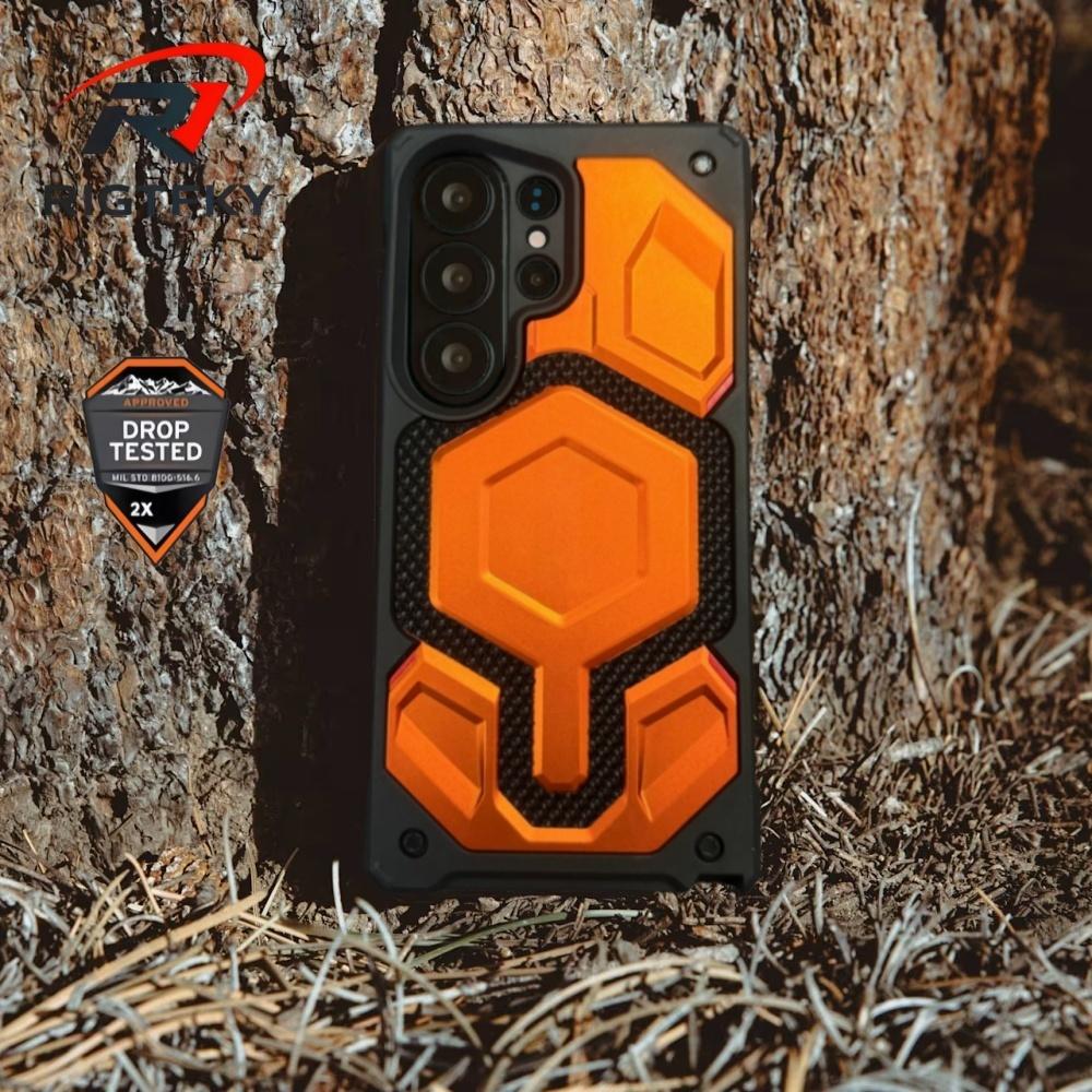 Exklusive Monarch Heavy Stoßfeste Rüstung Magnetische Handyhülle für Samsung S26 Ultra S25 S24 S23 S26ULTRA Robuste Schutzhülle