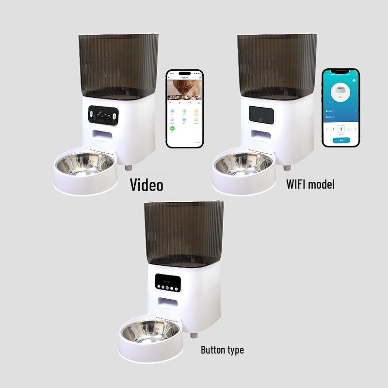 Pet Smart Feeder: Automatic Cat/Dog Food Bowl with Remote Video Feeding 