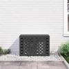 Air Conditioner Cover Black 90 x 40 x 60 cm Steel