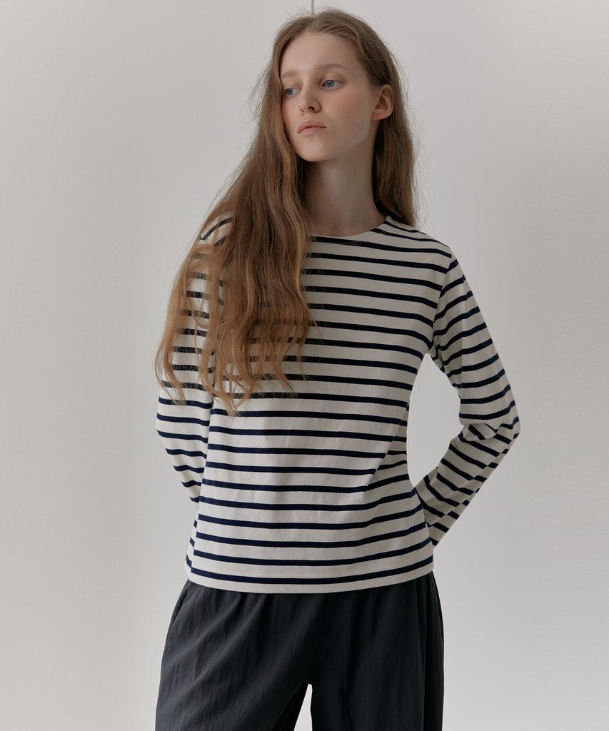 38COMEONCOMMON French Stripe T-Shirts (Ivory)