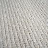 Round Living Room Rug Jute Look Plain White D120