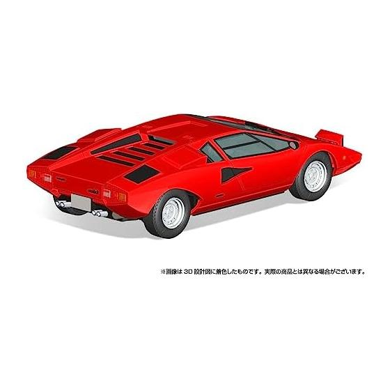 AOSHIMA 1/32 The Snap Kit Series Lamborghini Countach LP400 Red Color-coded Plastic Model 20-A