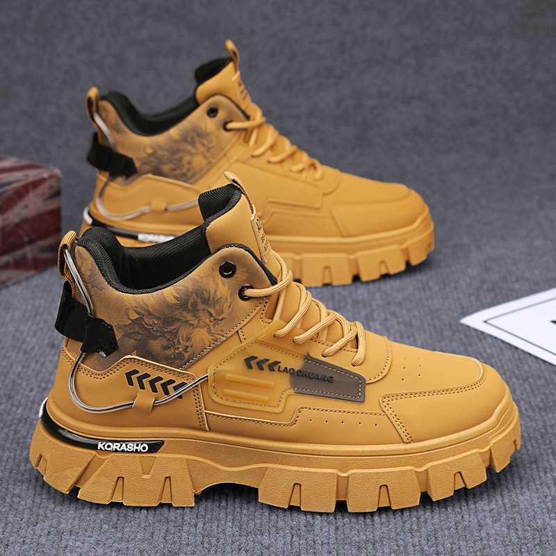 Shoes autumn and winter new casual sports thick-soled wear-resistant high-top wear-resistant Martin boots
