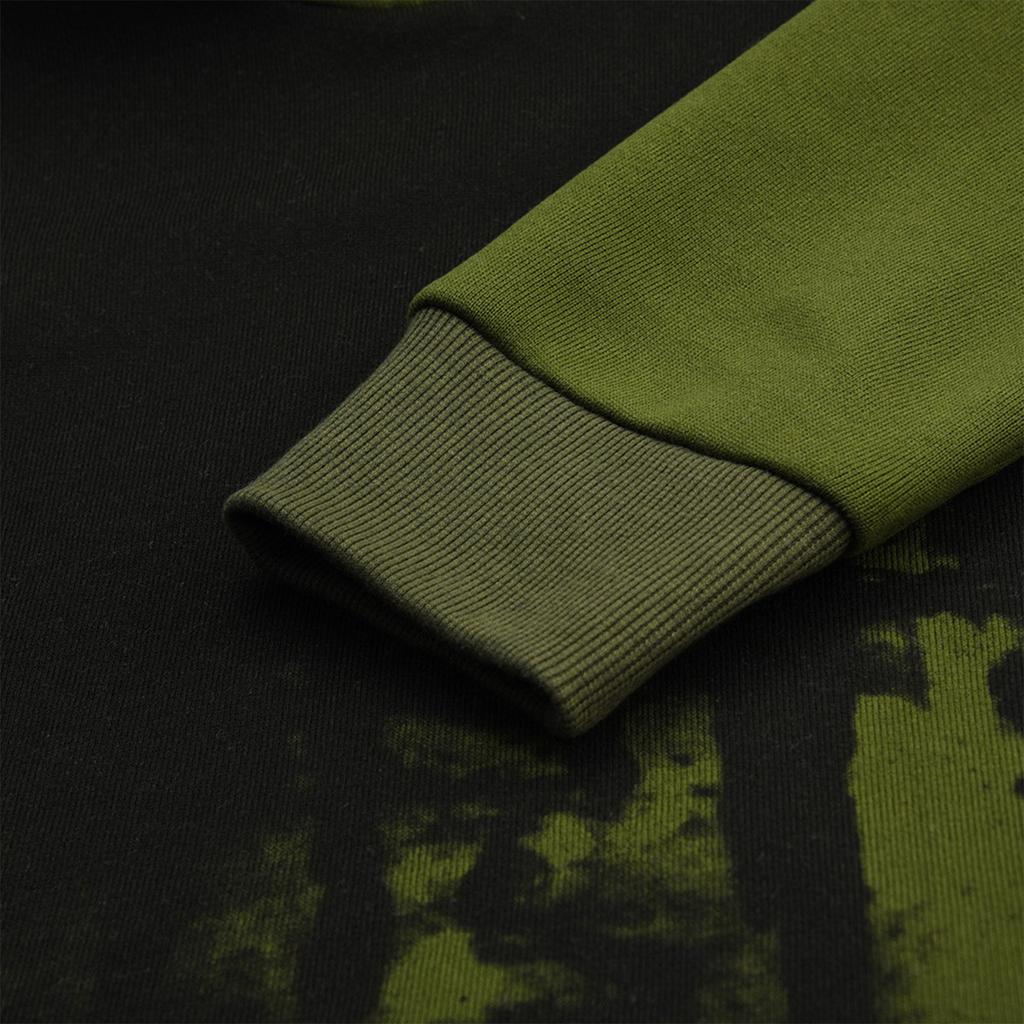 Felpa da Uomo con Cappuccio a Maniche Lunghe e Pullover Color Gradiente Top Blusa