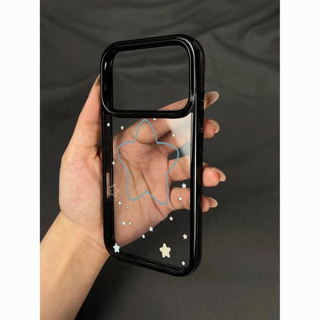 Blue Line Stars for Apple 17promax Mobile Phone Case Iphone16plus/15pro/14/13/12