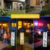 Solar Address Sign Waterproof Light Up House Numbers Auto Dusk Illumination Wireless Solar Address Plaques for Yard Gate Mailbox Outdoor Entryway
