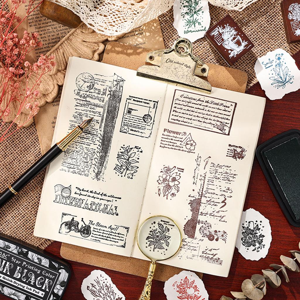 Almohadilla de Tinta Color Surtido para Journaling y Scrapbooking Color de Tinta Tradicional Almohadilla de Tinta a Base de Aceite Almohadilla de Tinta Artesanal Lavable