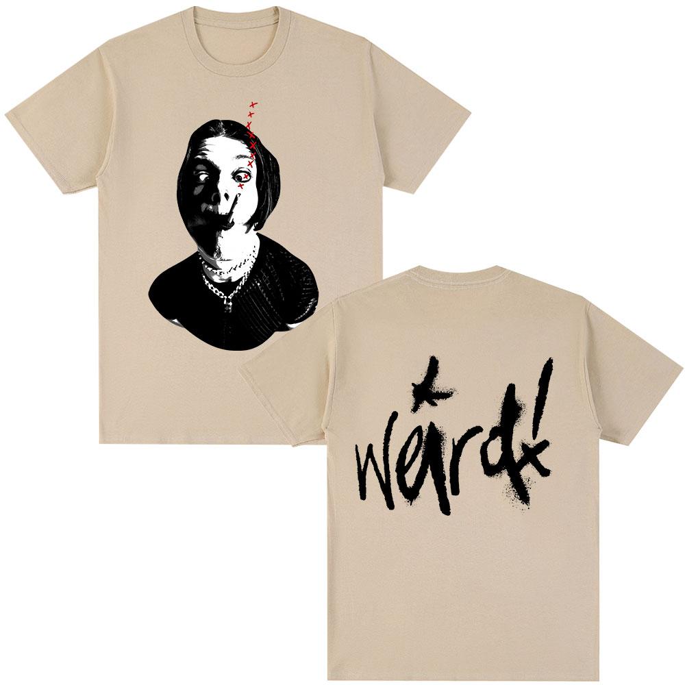 

Singer Yungblud Weird Album Merch Tshirts Fan Gifts Mens Clothing Fashion Short Sleeves Cotton Summer Oversized ONeck T Shirt M
