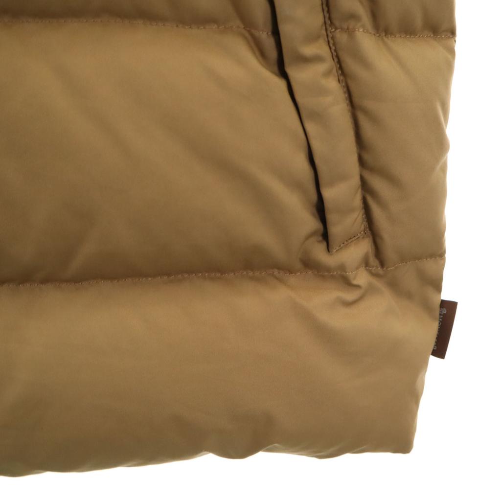 Moncler With Fur Down Jacket 0 0 Khaki Beige Women Used