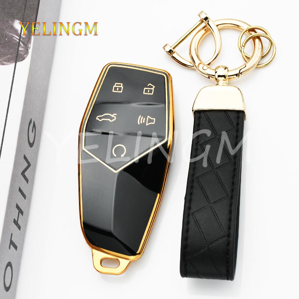 5 Button For Mg One Tpu Car Key Case Cover Remote Protection Shell Fob Holder Bag Interior Accessories