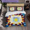 Set Biancheria da Letto Aston Villa Football 3 Pezzi Morbido Set Copripiumino con Federe Set Decorazione Camera da Letto per la Casa