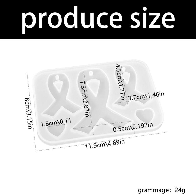 Versatile Minimalist Bowknot Charm Mold Sturdy Acrylic Keychain Pendant Mold Suitable For Keychains Bags And Phone Decors