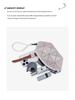 2025 Geometric Diamond Lattice Crossbody Shell Bag with Coin Purse