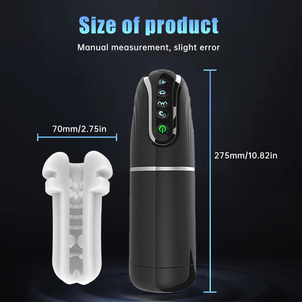 Automatická masturbace pro muže 6 Sání 6 Vibrace Skutečná Pussy Zařízení na výstřik bez hluku Mužské sexuální hračky Orgasmus Požitek Automatické sání