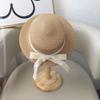 Cute Bow Lace Girls Straw Hat Spring Summer Breathable Sunshade Kids Sun Hat Outdoor Travel UV Protection Children Panama Cap