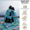 1pc Cat Pond Lightweight Flannel Blanket, Comfortable and Warm Blanket, for Office and Camping Sofa Bed, Livingroom014