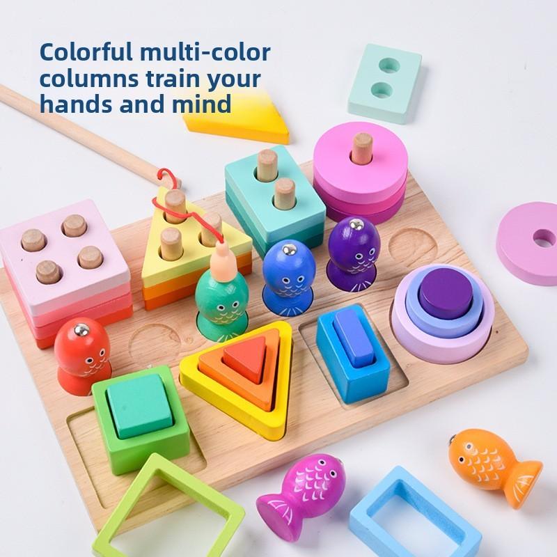 Fishing Magnetic Montessori Set For Preschool Cognitive Skills Matching Shape