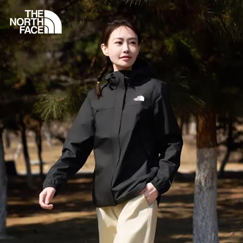 Женская ветрозащитная водонепроницаемая хардшелл куртка The North Face 8DFA S чёрный