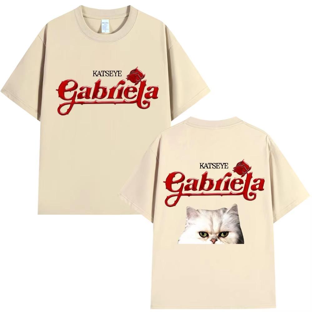 KATSEYE Gabriela Tour 2026 Graphic Tshirts Fashion Vintage Popular Men Women T Shirt Loose Cotton Fans Gifts T Shirt Streetwear