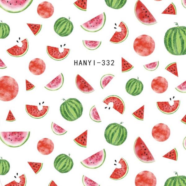 1 list Fruits 3D samolepky na nehty Medúzy Samolepící obtisky Příslušenství Manikúra Gel Polish Tipy Dekorace