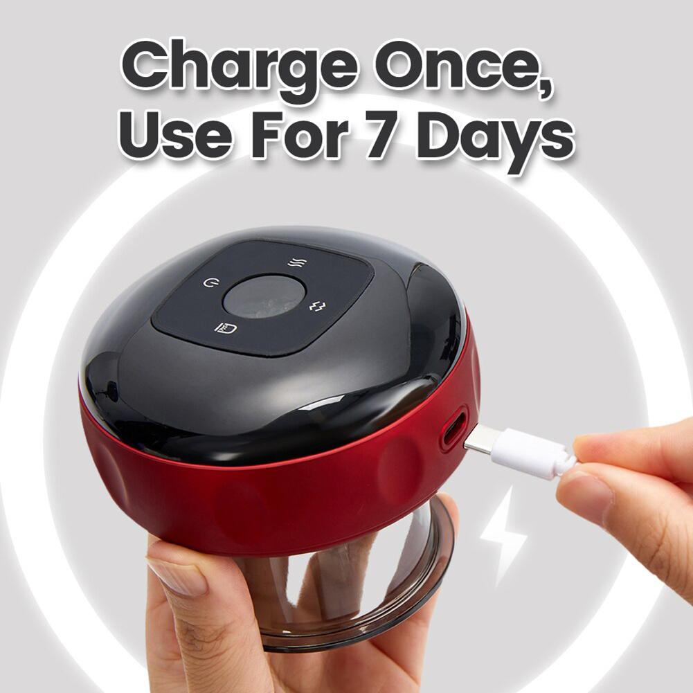 Heated Electric Scraping Instrument,6/12 Level Smart Rechargeable Vacuum Cupping Machine,Multifunctional Relaxation Massage Tool