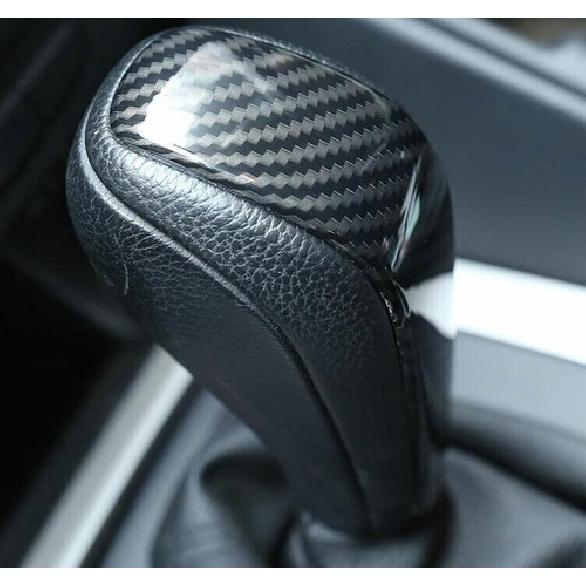 ABS Carbon Fiber Central Console Gear Shift Knob Trim For BMW X1 E84 2010-2013